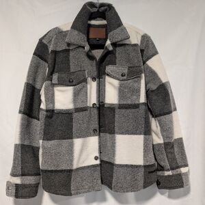 Society Gray and White Plaid Jacket